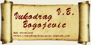 Vukodrag Bogojević vizit kartica
